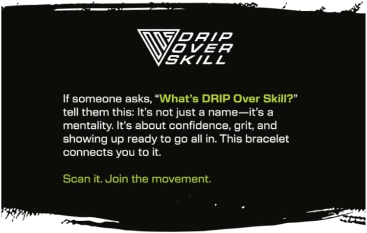 Drip Over Skill Reset Bracelet, Reversible NFC Wristband to Reset & Refocus, Strong Elastic Cloth, Build Mental Toughness On and Off The Field, All Sports, All Athletes - Image 2